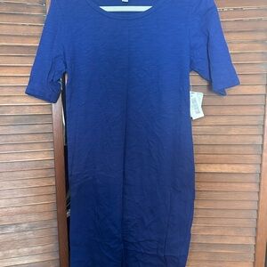 LuLaRoe Women’s Midi Dress in Deep Blue